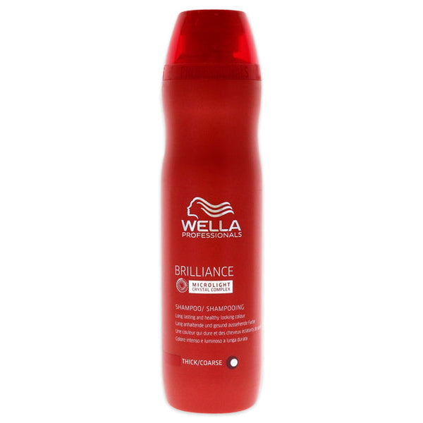Wella Brilliance Shampoo For Coarse Hair by Wella for Unisex - 8.4 oz Shampoo