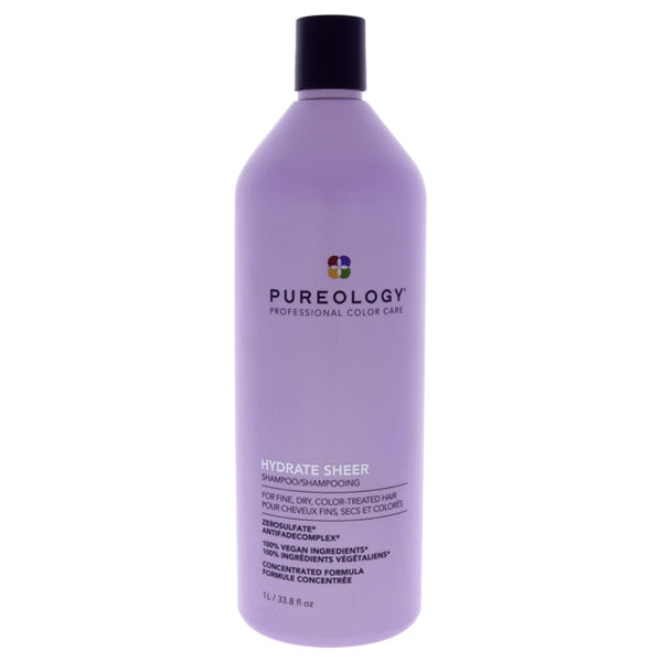 Pureology Hydrate Sheer Shampoo by Pureology for Unisex - 33.8 oz Shampoo