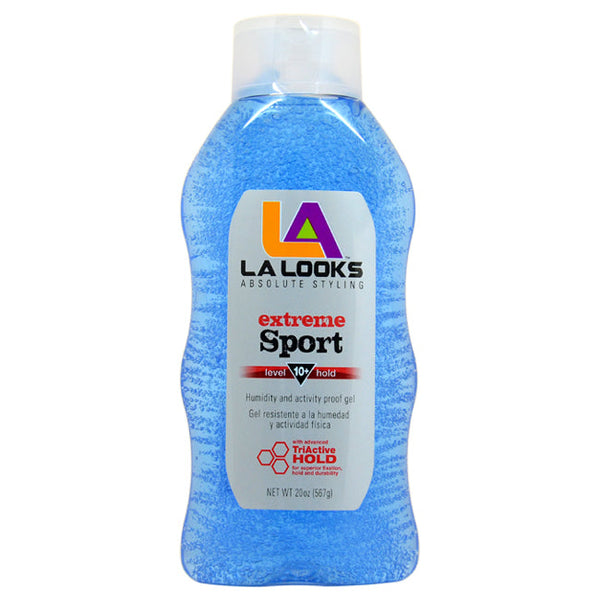 L.A. Looks Sport Activity Proof Power Gel mega X-Treme Hold 10+ by L.A. Looks for Unisex - 20 oz Gel