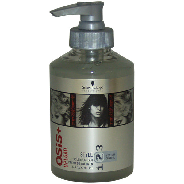 Schwarzkopf Osis+ Upload Style Volume Cream by Schwarzkopf for Unisex - 6.8 oz Cream