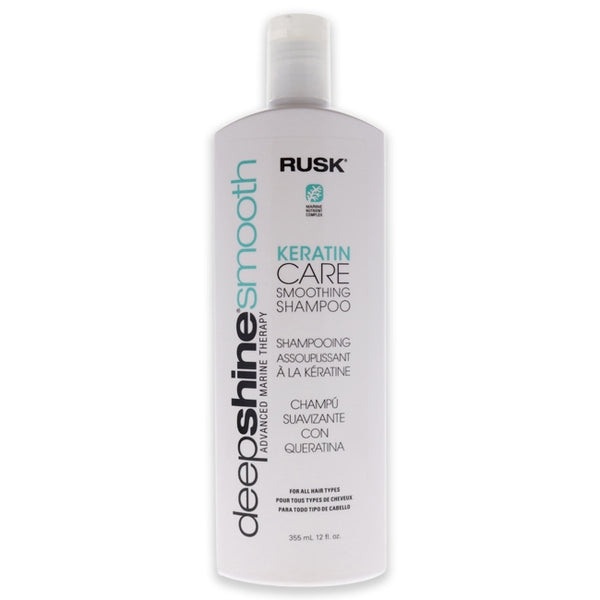 Rusk Deepshine Smooth Keratin Care Shampoo by Rusk for Unisex - 12 oz Shampoo