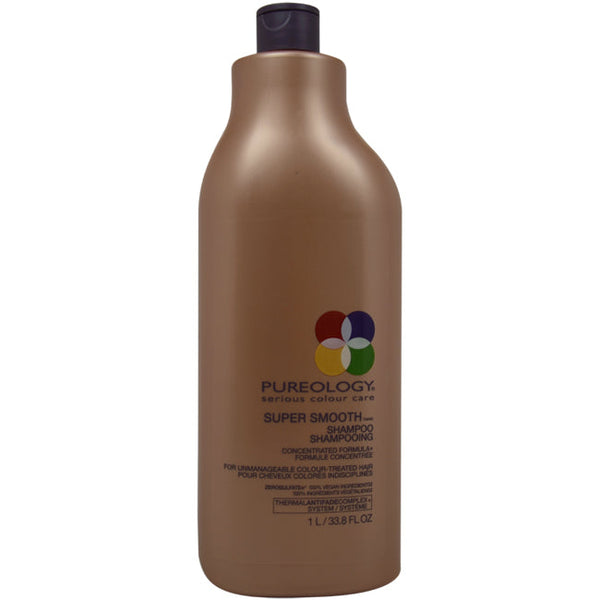 Pureology Super Smooth Shampoo by Pureology for Unisex - 33.8 oz Shampoo