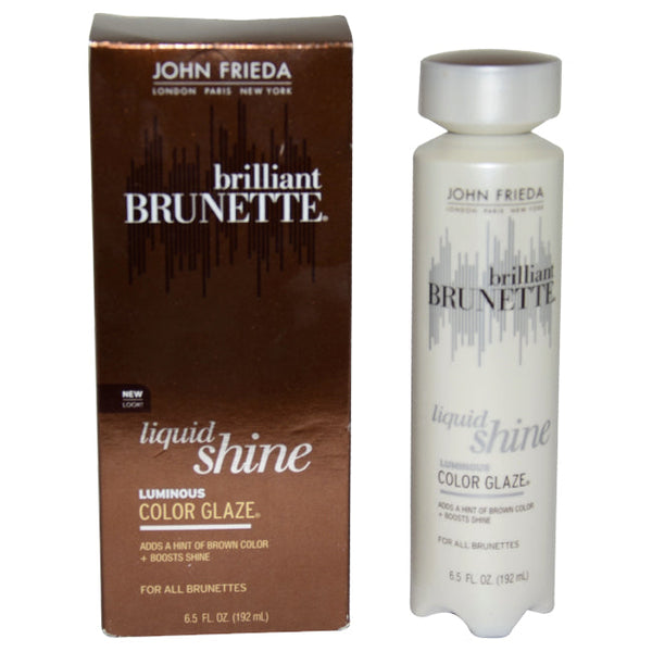 John Frieda Brilliant Brunette Liquid Shine Luminous Color Glaze for all Brunettes by John Frieda for Unisex - 6.5 oz Glaze
