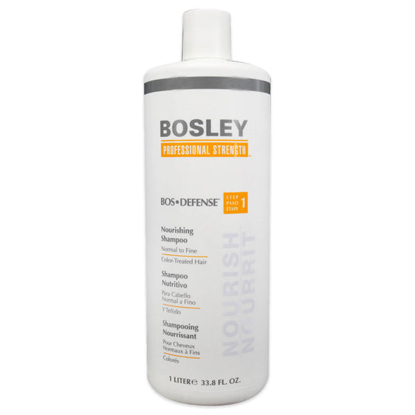 Bosley Bos-Defense Nourishing Shampoo for Normal To Fine Color-Treated Hair by Bosley for Unisex - 33.8 oz Shampoo
