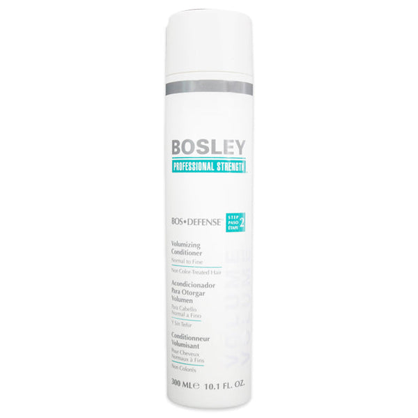 Bosley Bos-Defense Volumizing Conditioner for Normal To Fine Non Color-Treated Hair by Bosley for Unisex - 10.1 oz Conditioner