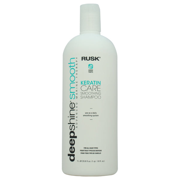 Rusk Deepshine Smooth Keratin Care Shampoo by Rusk for Unisex - 33.8 oz Shampoo