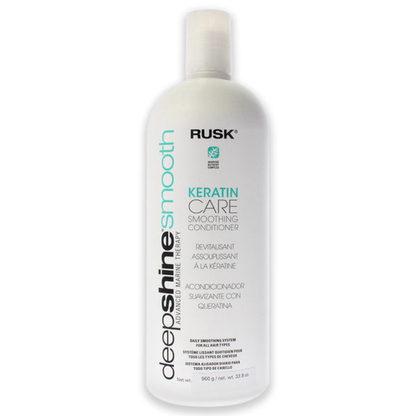 Rusk Deepshine Smooth Keratin Care Conditioner by Rusk for Unisex - 33.8 oz Conditioner