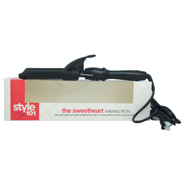Sultra Style 101 The Sweetheart Waving Iron - Black by Sultra for Unisex - 43228 Inch Curling Iron