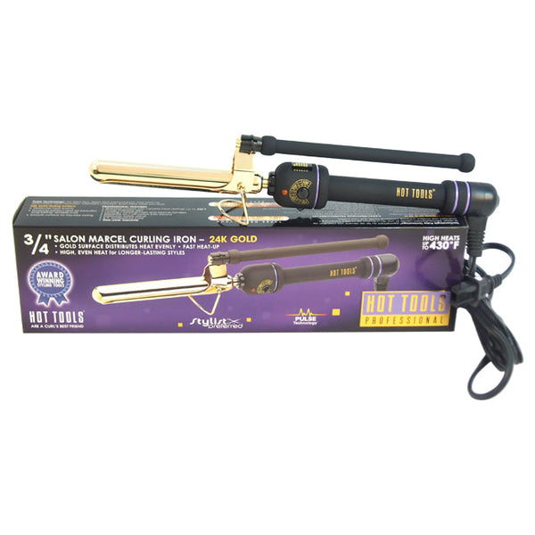 Hot Tools Professional Marcel Curling Iron - Model # 1105CN - Gold/Black by Hot Tools for Unisex - 43163 Inch Curling Iron