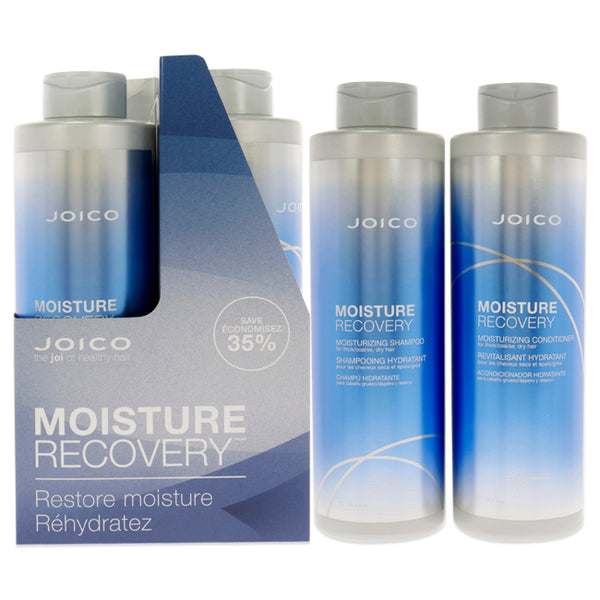 Joico Moisture Recovery Kit by Joico for Unisex - 2 Pc 33.8 oz Shampoo, 33.8 oz Conditioner