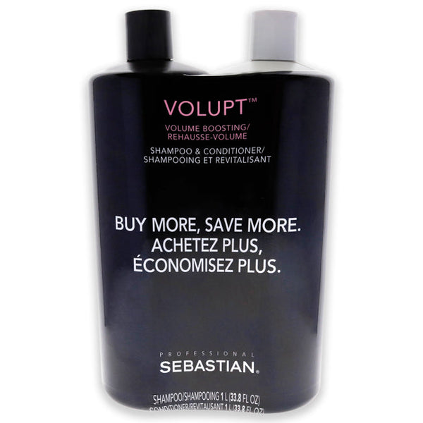 Sebastian Volupt Volume Boosting Kit by Sebastian for Unisex - 2 Pc 33.8 oz Shampoo, 33.8 oz Conditioner