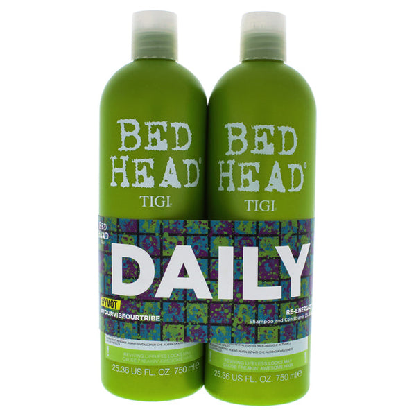 Tigi Bed Head Urban Antidotes Re-energize Kit by TIGI for Unisex - 2 Pc Kit 25.36 oz Shampoo, 25.36 oz Conditioner