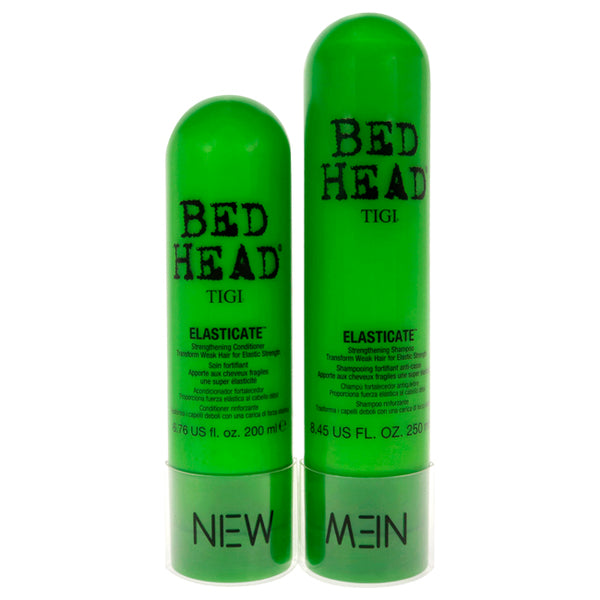 Bed Head Elasticate Strengthening Kit by TIGI for Unisex - 2 Pc Kit 8.45 oz Shampoo, 6.76 oz Conditioner