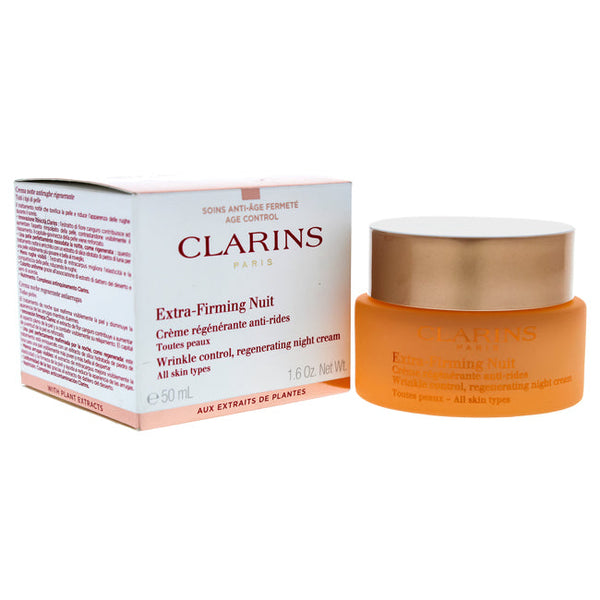 Clarins Extra Firming Night Cream for all Skin Types by Clarins for Unisex - 1.7 oz Cream