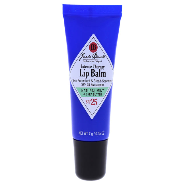 Jack Black Intense Therapy Lip Balm SPF 25 - Natural Mint and Shea Butter by Jack Black for Men - 0.25 oz Lip Balm