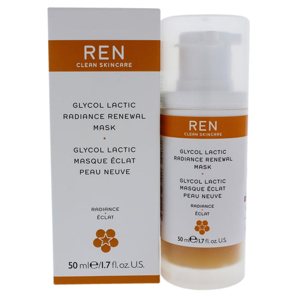 REN Glycol Lactic Radiance Renewal Mask by REN for Unisex - 1.7 oz Mask