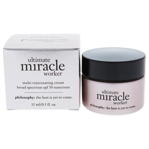 Philosophy Ultimate Miracle Worker Multi-Rejuvenating Cream Broad Spectrum SPF30 by Philosophy for Unisex - 0.5 oz Sunscreen
