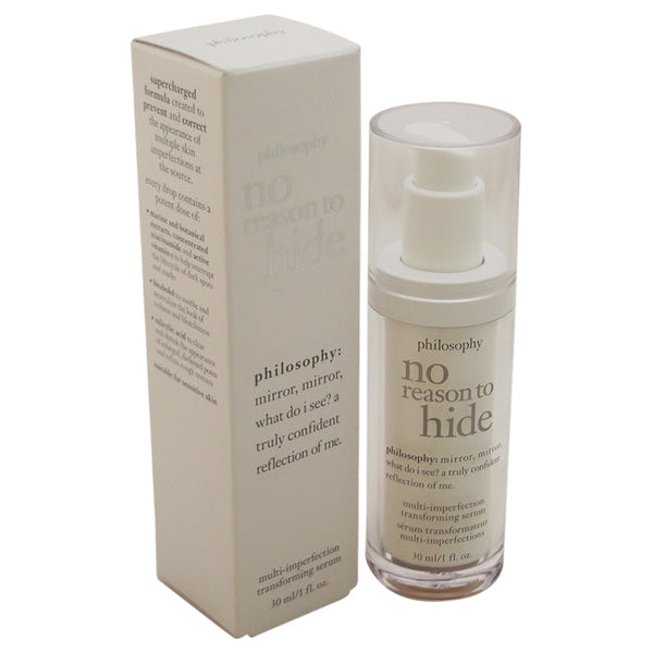 Philosophy No Reason To Hide multi-Imperfection Transforming Serum by Philosophy for Unisex - 1 oz Serum