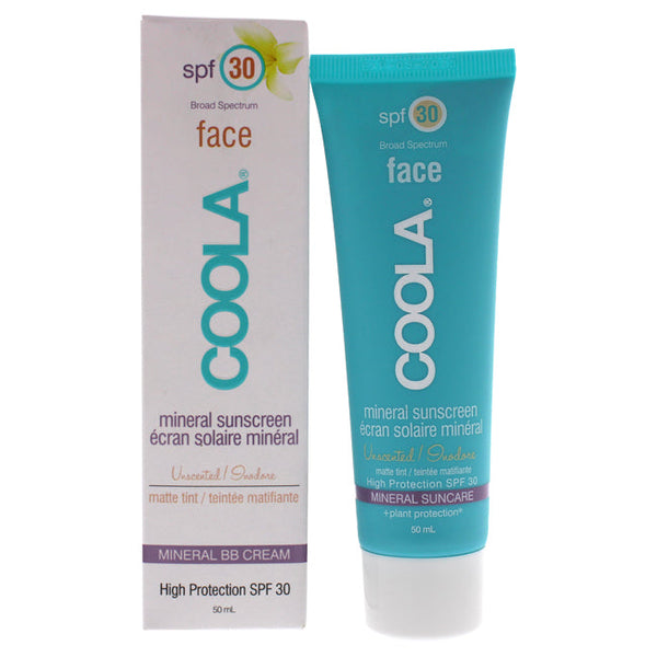 Coola Mineral Face Sunscreen Matte Tint SPF 30 - Unscented by Coola for Unisex - 1.7 oz Sunscreen