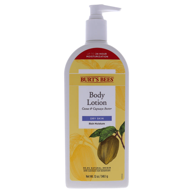 Burts Bees Cocoa and Cupuacu Butters Body Lotion by Burts Bees for Unisex - 12 oz Body Lotion