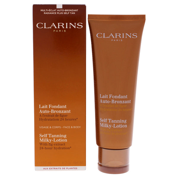 Clarins Self Tanning Milk Lotion by Clarins for Unisex - 4.2 oz Bronzer