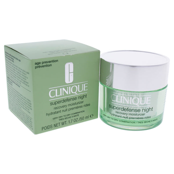 Clinique Superdefense Night Recovery Moisturizer by Clinique for Unisex - 1.7 oz Moisturizer