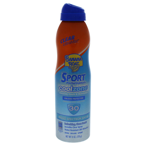 Banana Boat Sport Performance CoolZone Sunscreen SPF 30 by Banana Boat for Unisex - 6 oz Spray