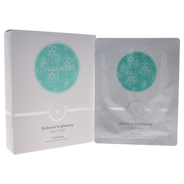 Freeze 24.7 Radiance Brightening Face Mask by Freeze 24.7 for Unisex - 8 x 1 oz Gel Mask