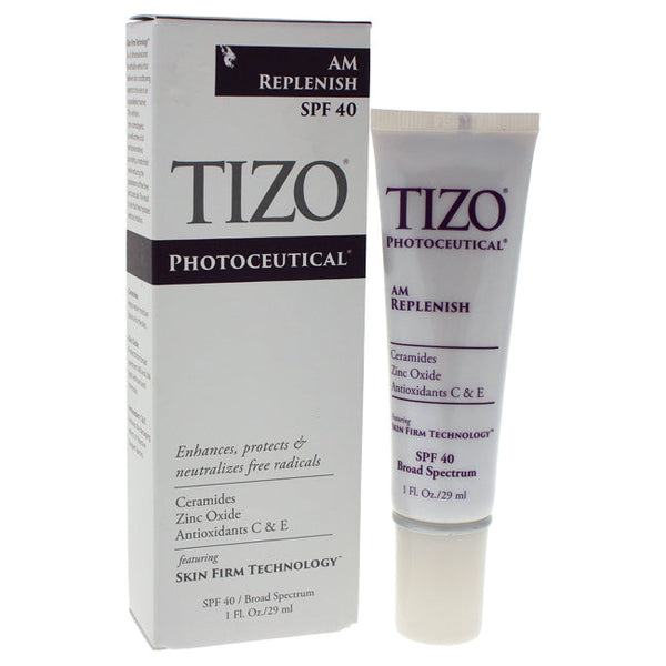 Tizo Photoceutical AM Replenish SPF 40 by Tizo for Unisex - 1 oz Sunscreen