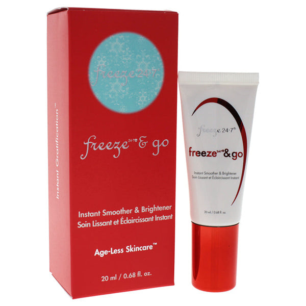 Freeze 24.7 Freeze & Go Instant Smoother & Brightener by Freeze 24.7 for Unisex - 0.68 oz Cream