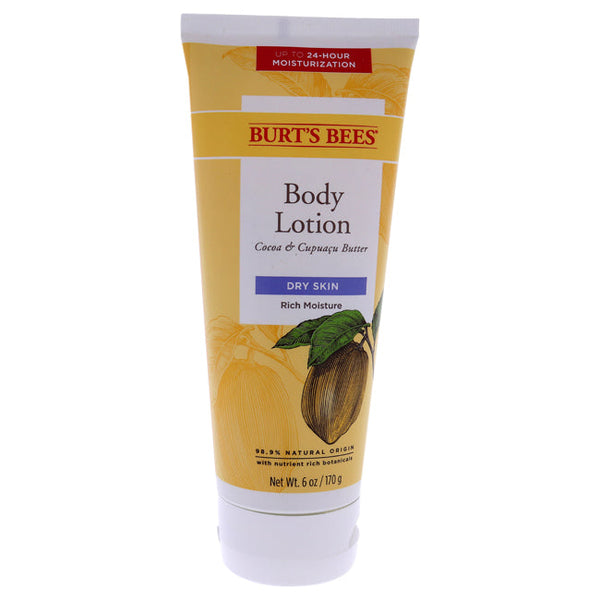 Burts Bees Cocoa and Cupuacu Butters Body Lotion by Burts Bees for Unisex - 6 oz Body Lotion