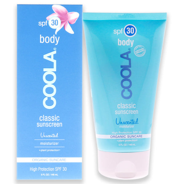 Coola Classic Body Sunscreen Lotion SPF 30 - Unscented by Coola for Unisex - 5 oz Sunscreen