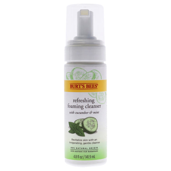 Burts Bees Refreshing Foaming Cleanser - Cucumber-Mint by Burts Bees for Unisex - 4.8 oz Cleanser