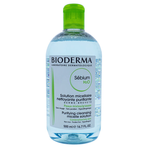 Bioderma Sebium H2O Cleansing Solution by Bioderma for Unisex - 16.7 oz Cleanser