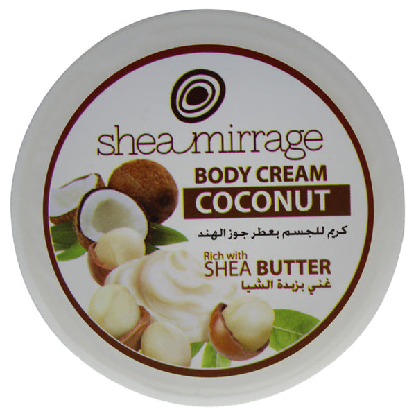 Shea Mirrage Body Cream Coconut by Shea Mirrage for Unisex - 3.38 oz Cream