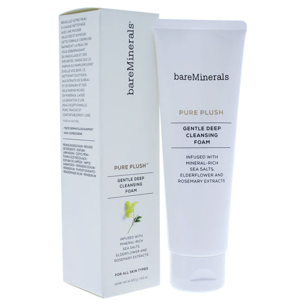 bareMinerals Pure Plush Gentle Deep Cleansing Foam by bareMinerals for Unisex - 4.2 oz Cleanser