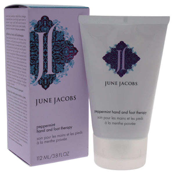 June Jacobs Peppermint Hand & Foot Therapy by June Jacobs for Unisex - 3.8 oz Cream