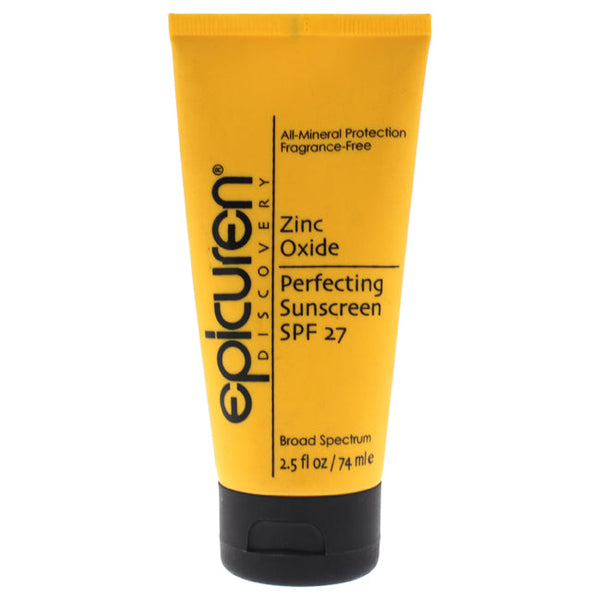 Epicuren Zinc Oxide Perfecting Sunscreen SPF 27 by Epicuren for Unisex - 2.5 oz Sunscreen