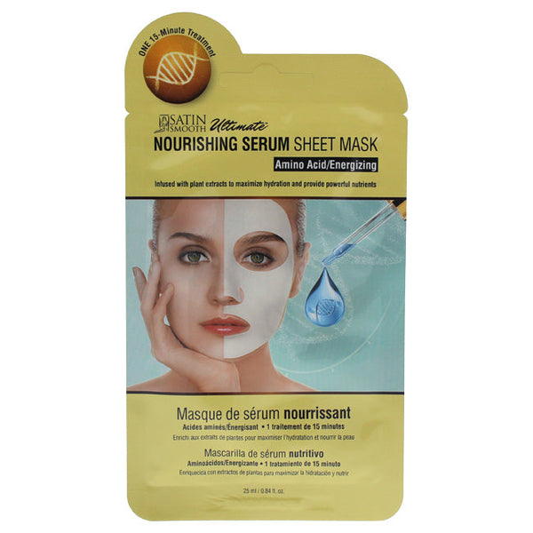 Satin Smooth Nourishing Serum Sheet Mask by Satin Smooth for Unisex - 0.84 oz Mask