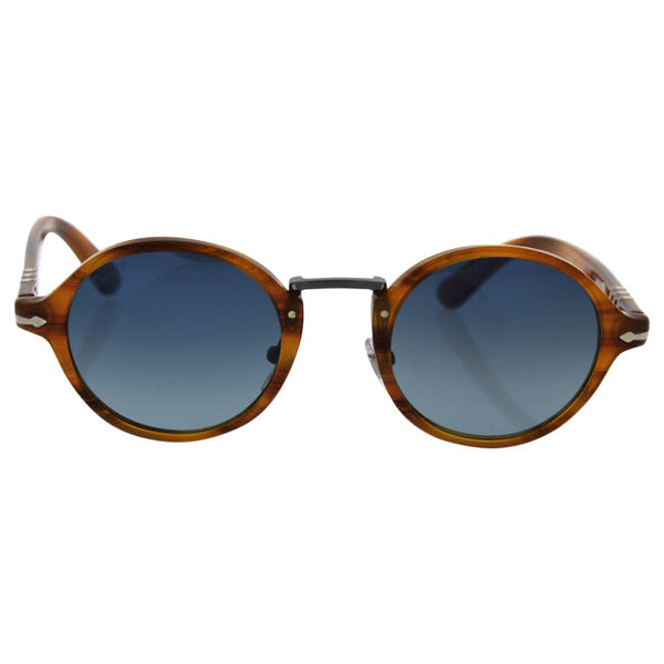 Persol Persol PO3129S 960/S3 - Striped Havana/Blue Faded Polarized by Persol for Unisex - 46-22-145 mm Sunglasses
