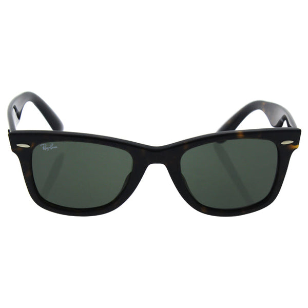 Ray Ban Ray Ban RB 2140-F 902 Wayfarer - Tortoise/Crystal Green by Ray Ban for Unisex - 52-22-150 mm Sunglasses