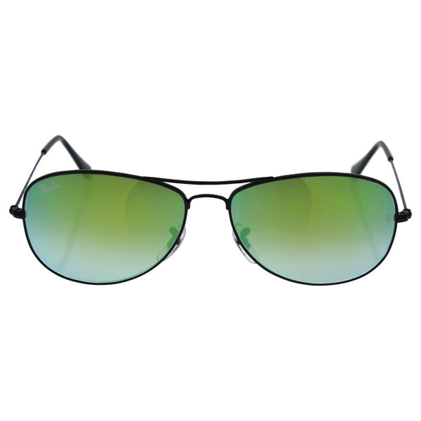 Ray Ban Ray Ban RB 3362 002/4J Cockpit - Black/Green Gradient Flash by Ray Ban for Unisex - 59-14-135 mm Sunglasses