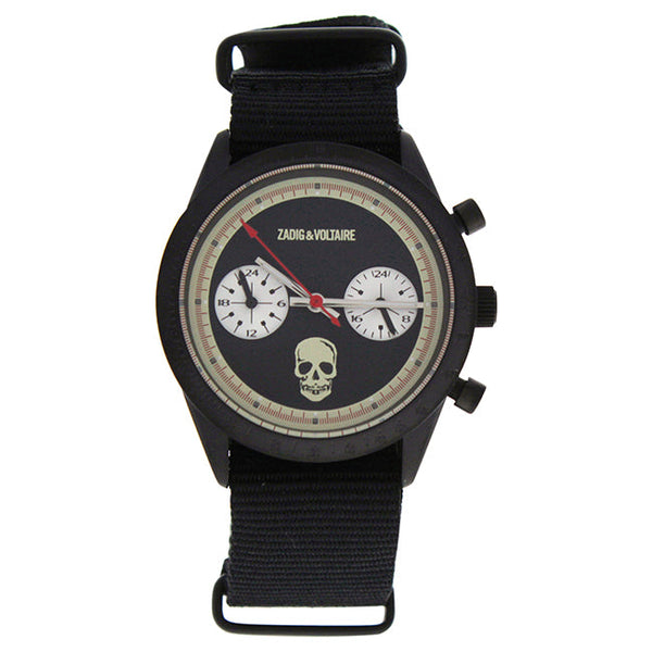 Zadig & Voltaire ZVM108 Black Nylon Strap Watch by Zadig & Voltaire for Unisex - 1 Pc Watch