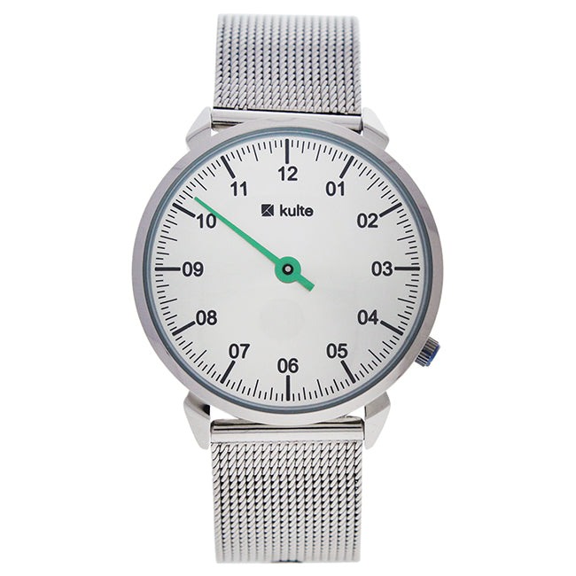Kulte KU15-0023 Silver/Green Touch Stainless Steel Mesh Bracelet Watch by Kulte for Unisex - 1 Pc Watch