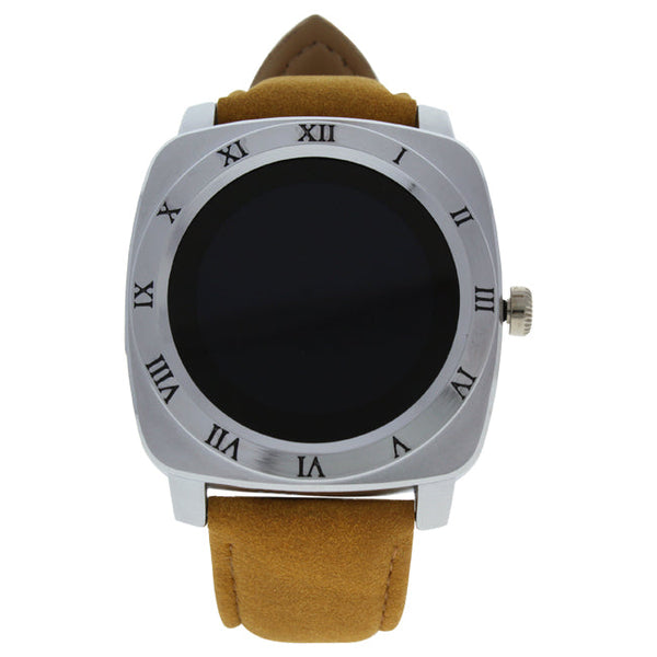 Eclock EK-F1 Montre Connectee Yellow Leather Strap Smart Watch by Eclock for Unisex - 1 Pc Watch