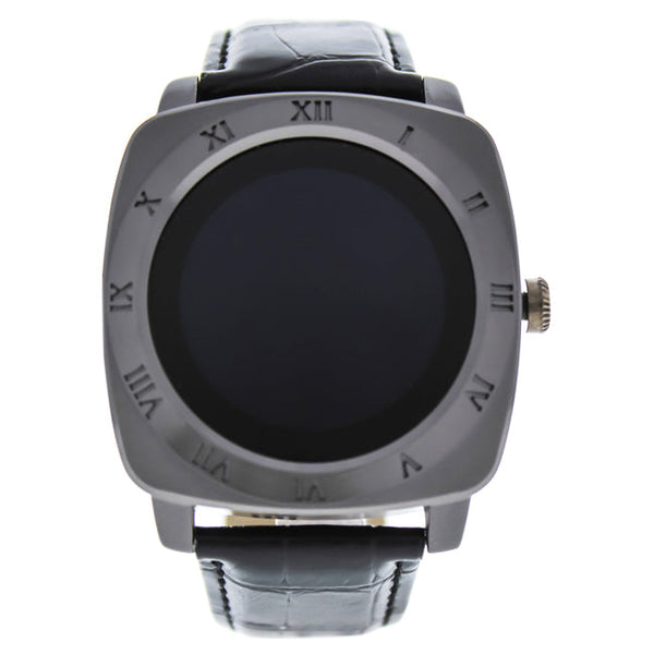 Eclock EK-F3 Montre Connectee Black Leather Strap Smart Watch by Eclock for Unisex - 1 Pc Watch