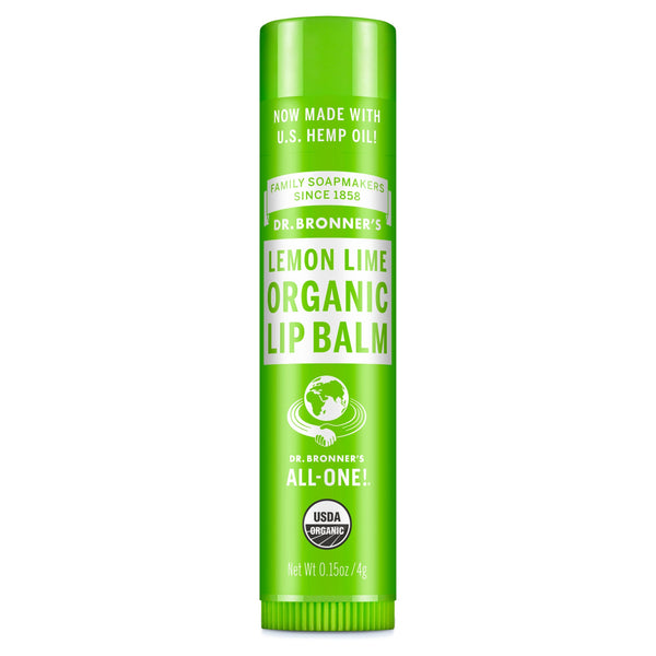 Dr. Bronner's Organic Lip Balm 4g - Lemon Lime