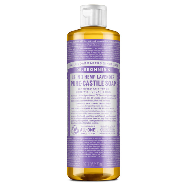 Dr. Bronner's Pure-Castile Soap Liquid 473ml - Lavender