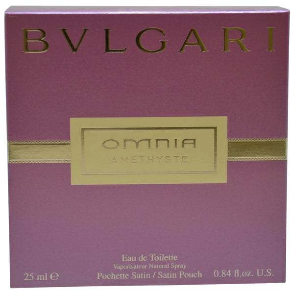 Bvlgari Bvlgari Omnia Amethyste by Bvlgari for Women - 0.84 oz EDT Spray (Satin Pouch)