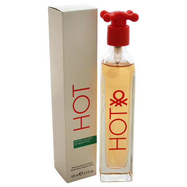 United Colors of Benetton Hot by United Colors of Benetton for Women - 3.3 oz Relaxing EDT Spray